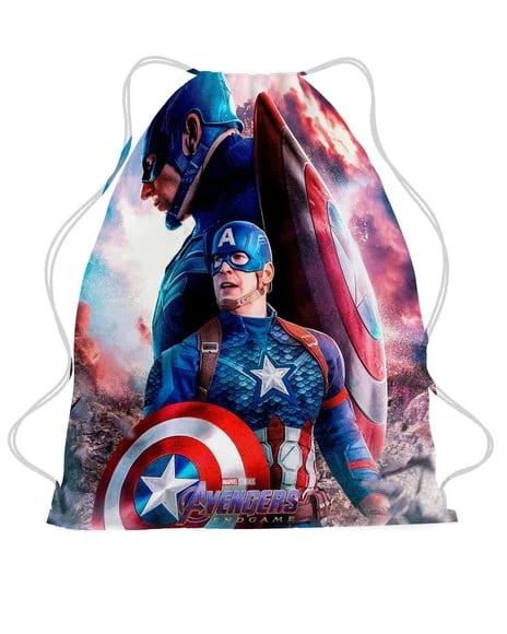 50 Mochila Personalizada Capitão América - Vingadores