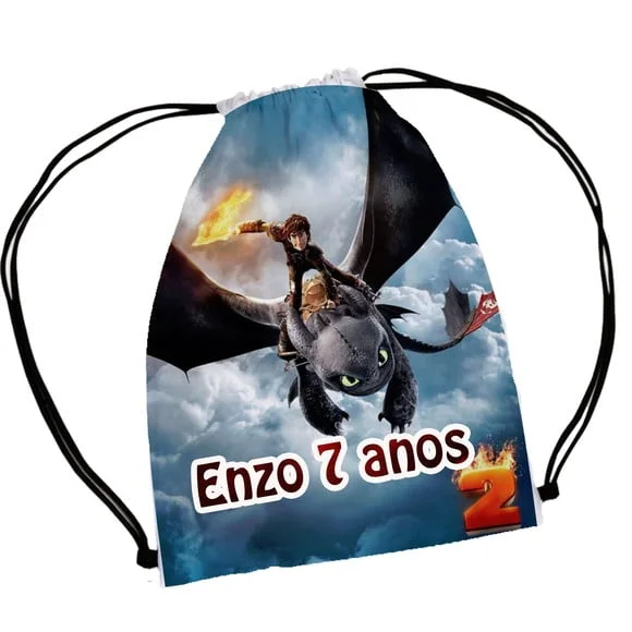 50 Mochila Sacochila Mochilinha Como Treina Seu Dragão