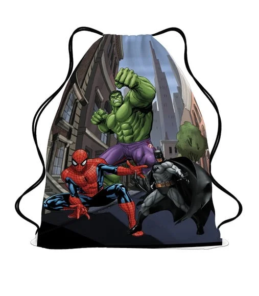 50 Mochila Sacochila Mochilinha Vingadores Heróis