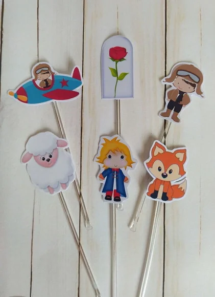 Topper para Docinhos Pequeno Príncipe 30 Unidades