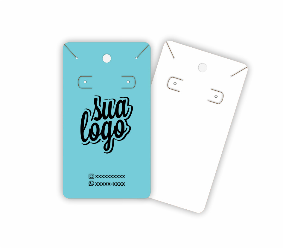 50 un. Tag Para Brincos colar Personalizadas