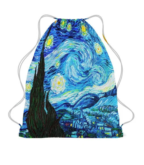 50 Mochila Saco Noite Estrelada do Van Gogh