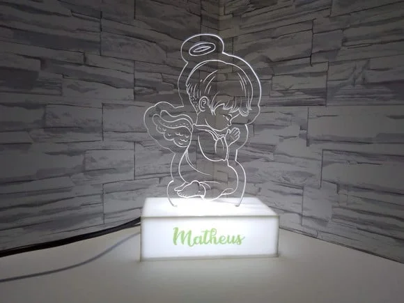 Abajur Luminária Led - Anjo da Guarda