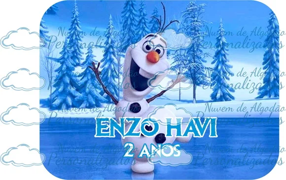 Adesivo de marmita - Frozen