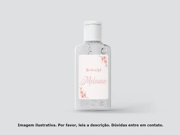 Adesivo Personalizado Frasco Floral