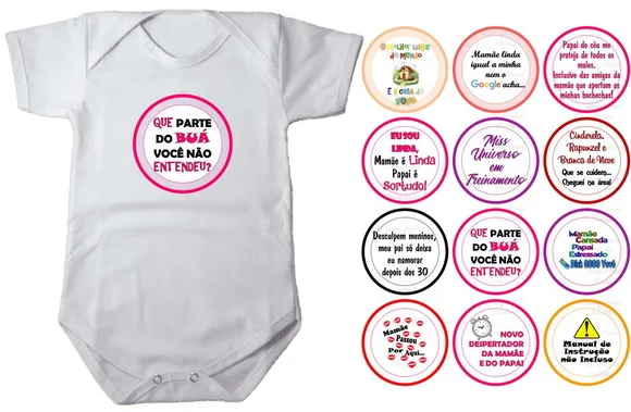 Kit de Adesivo Frases Divertidas para Body
