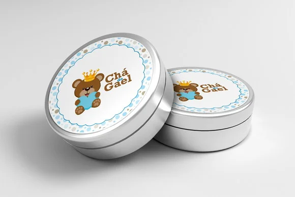 Rótulo Personalizado Latinha Urso Príncipe