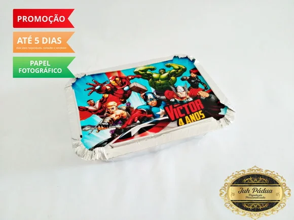 Adesivo Marmitinha Vingadores