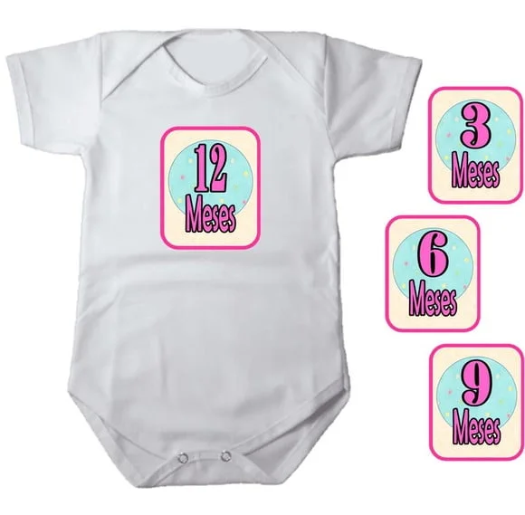 Kit de Adesivo Mêsversário para Body Bolinhas