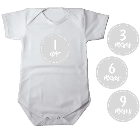 Kit de Adesivo Mesversario para Body Album do Bebe