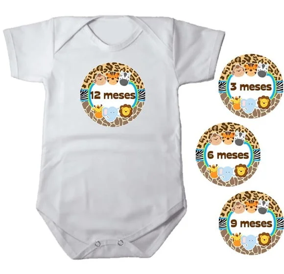 Adesivo Mêsversário Safari