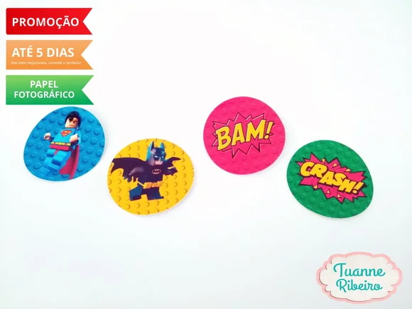 Adesivo 8x8 Vingadores Cute
