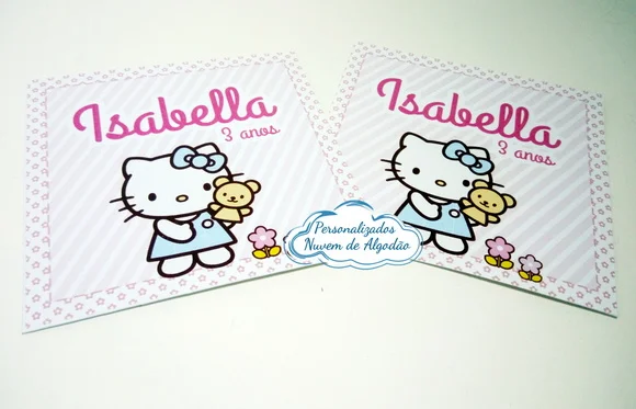 Adesivo p/ Caixinha Acrílica - Hello Kitty