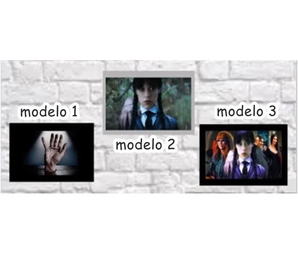 2 Adesivos para Caderno da Wandinha para Colar no Caderno