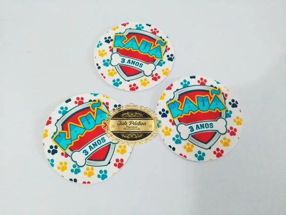Adesivo para latinha Patrulha Canina
