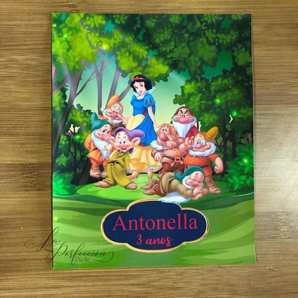 Adesivo Pega Varetas Tema Branca de Neve