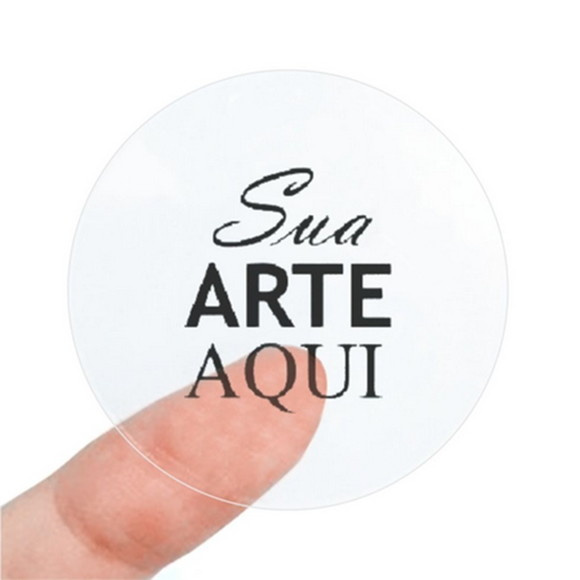 2000 un. Adesivo Transparente 2x2cm