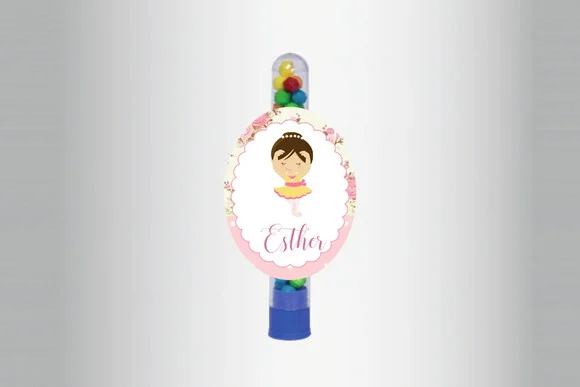 Adesivo Personalizado Tubete Bailarina