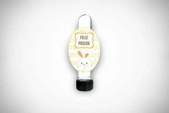 Adesivo Personalizado Tubete Feliz Páscoa