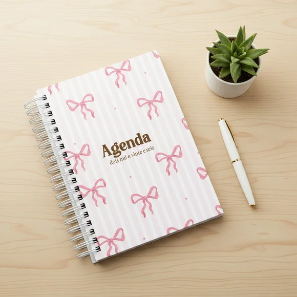 Agenda 2026 (escolha a Capa) - Datada + Controle Financeiro
