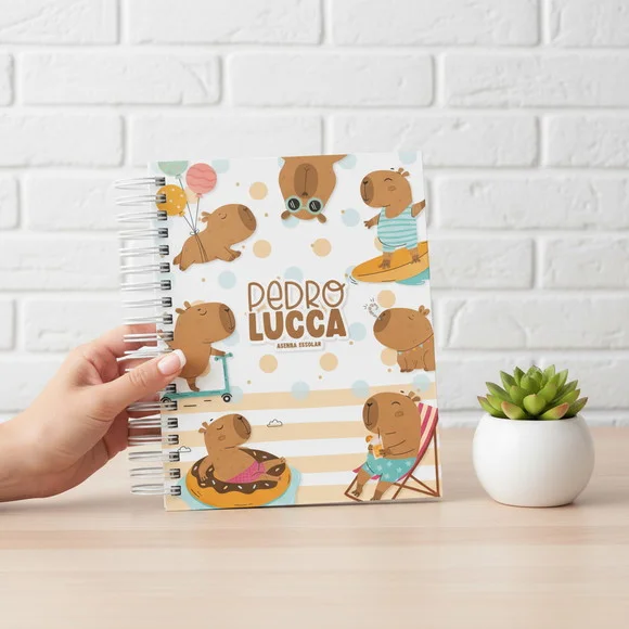 Agenda Escolar Datada 2026 - Escolha a Capa