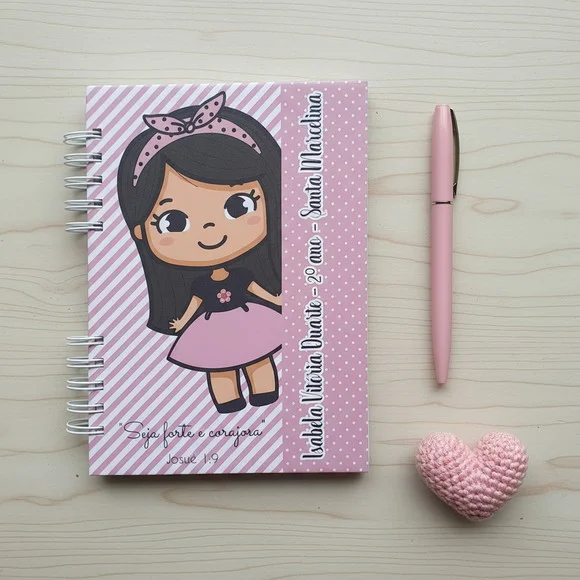 Agenda Escolar Personalizada Permanente - Escolha a Capa