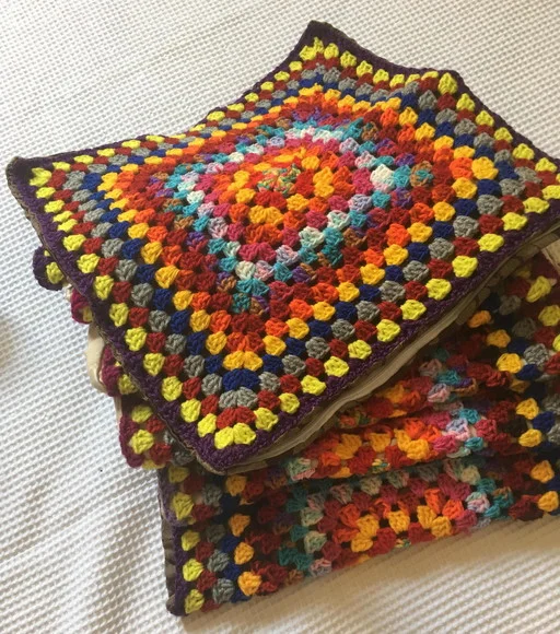 Almofada de Crochê (capa) Hippie - Super Oferta