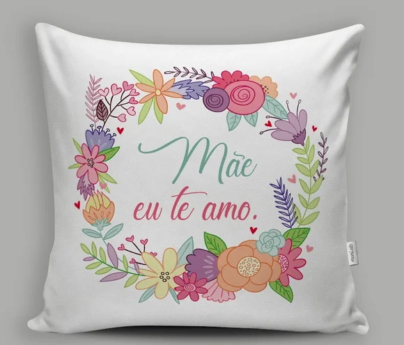 Almofada Decorativa Mãe eu te Amo