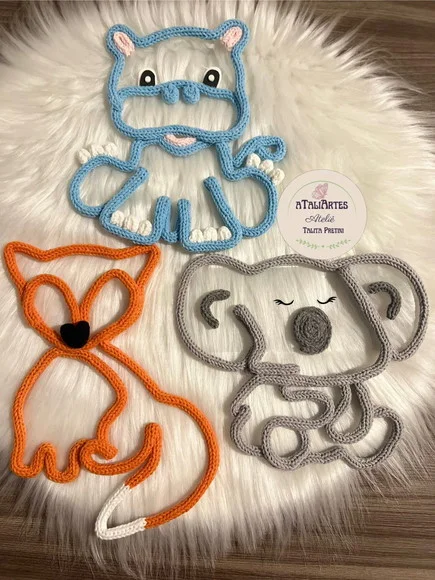 Animalzinho Decorativo Personalizado em Tricotin