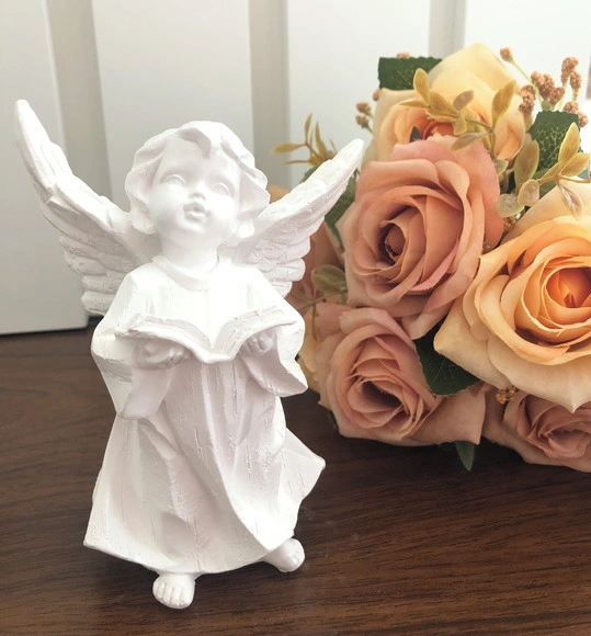 Anjo da Guarda Bíblia em Gesso