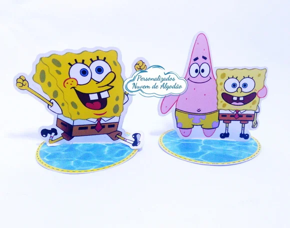 Aplique 3D - Bob Esponja