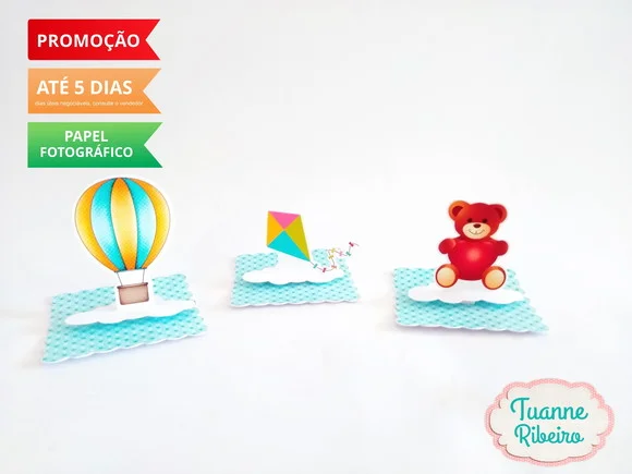 Aplique 3D - Brinquedos