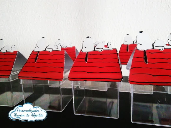 Aplique 3D - Casinha Snoopy