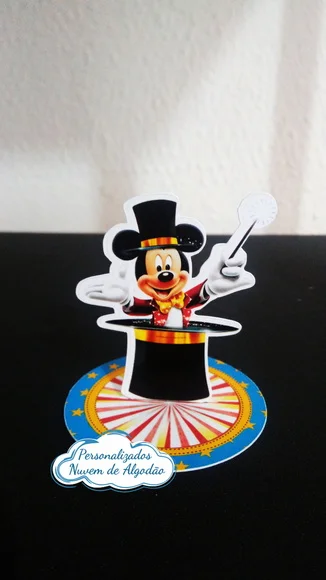 Aplique 3D - Circo do Mickey