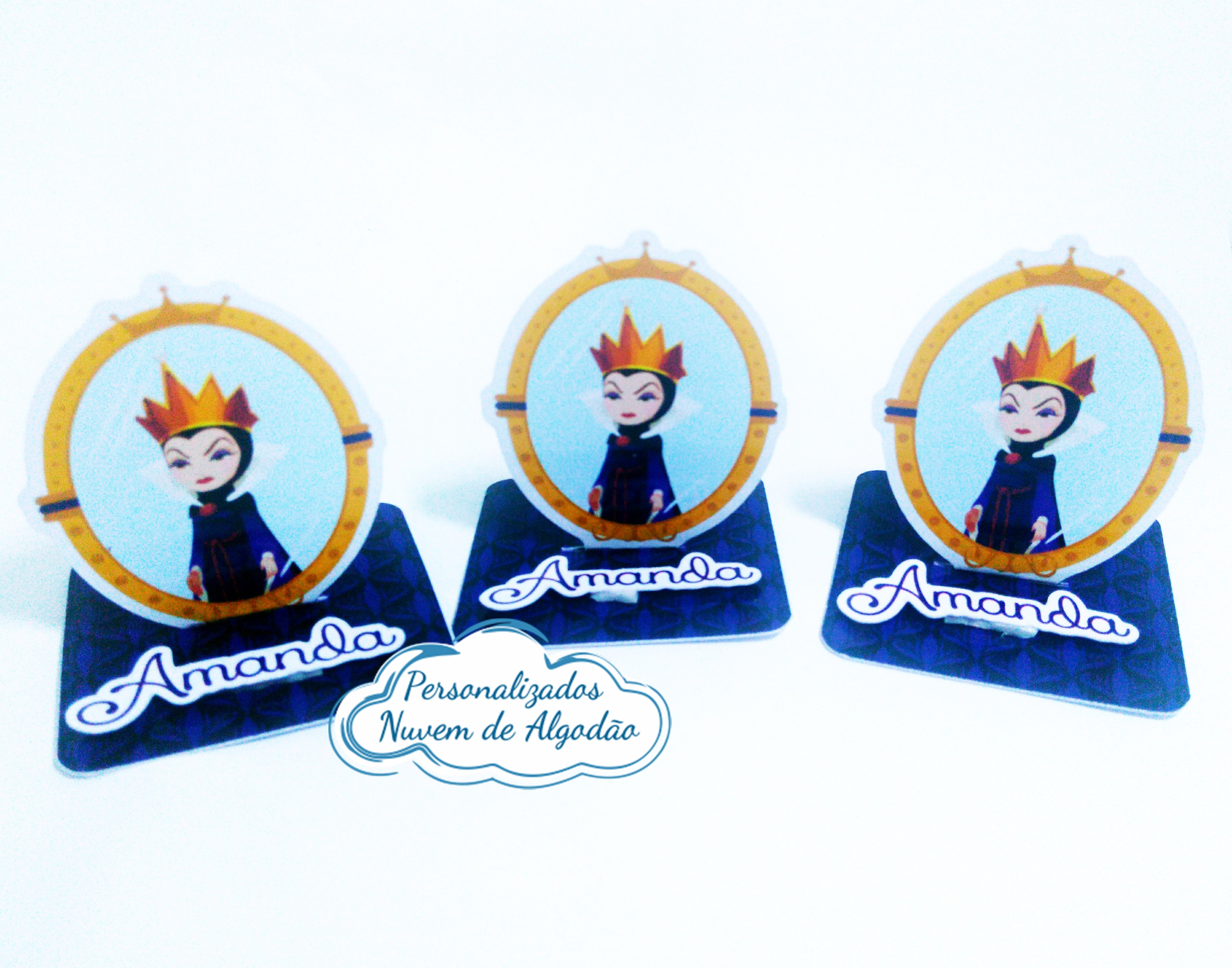 Aplique 3d de caixinha 5x5 Branca de Neve - madrasta