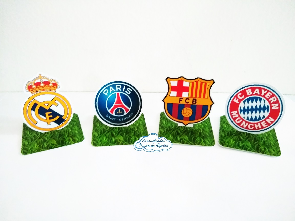 Aplique 3d de caixinha 5x5 Champions League