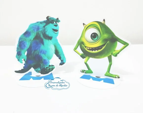 Aplique 3D de latinha Monstros SA