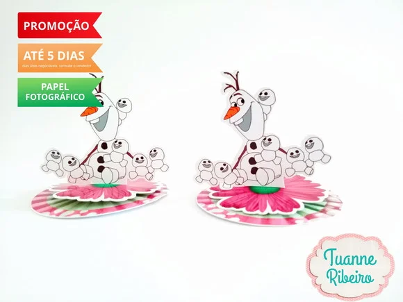 Aplique 3D - Frozen Fever