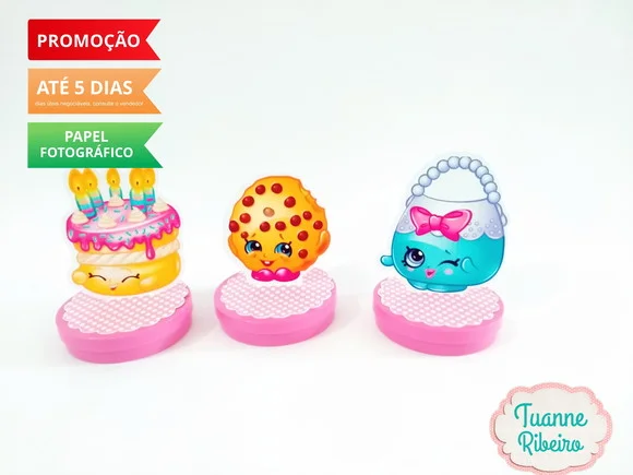 Aplique 3D - Shopkins