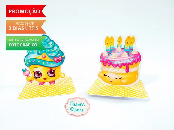 Aplique 3D - ShopkinS