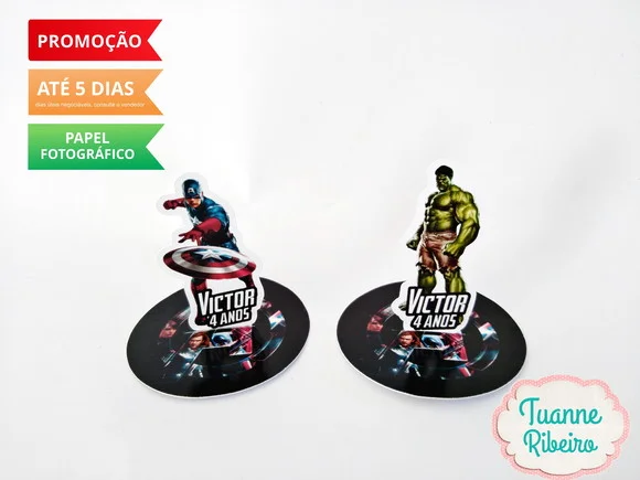 Aplique 3d - Vingadores