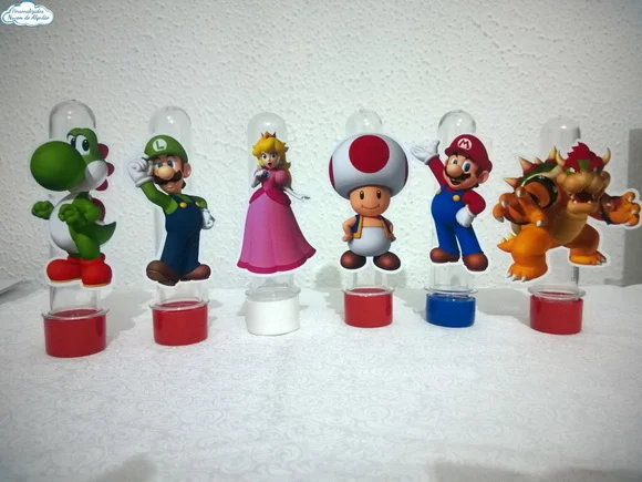 Aplique de Tubete - Mario Bros