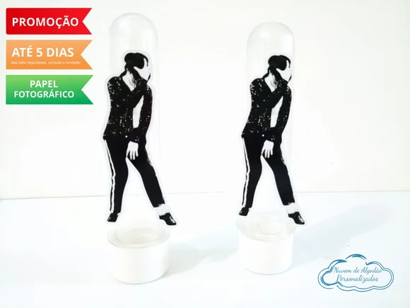 Aplique de Tubete Michael Jackson