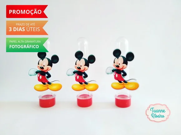 Aplique de Tubete - Mickey