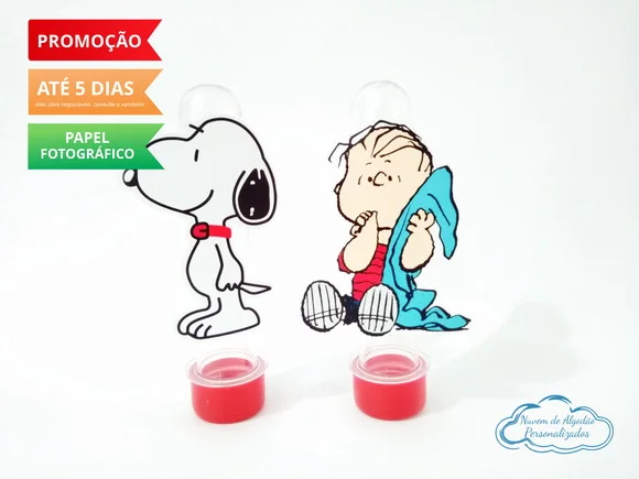 Aplique de tubete Snoopy