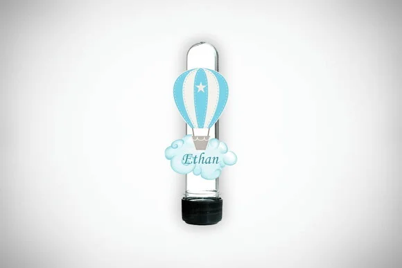 Aplique Personalizado Tubete Balão Azul