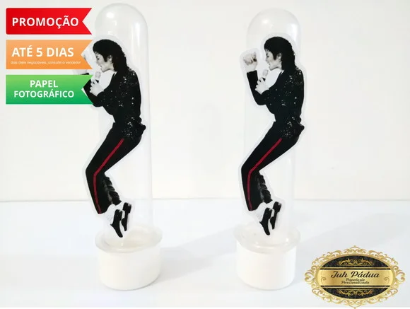 Apliques para tubetes Michael Jackson