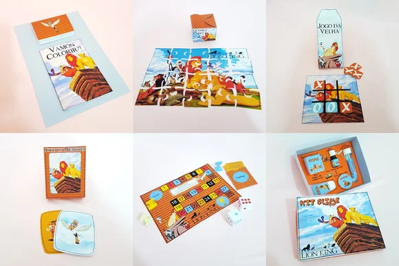 ARQUIVO apliques SILHOUETTE kit diversão O REI LEÃO