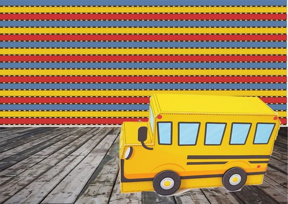 Arquivo Caixa Ônibus pdf Corte Manual Festa em Casa