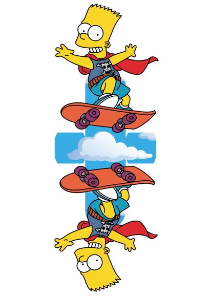 ARQUIVO CAIXA SILHOUETTE CENTRO DE MESA BART SKATE